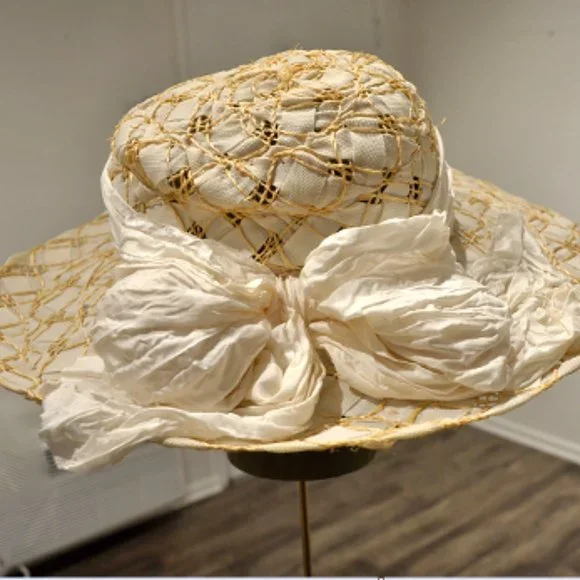 VTG 80’s-90’s WOVEN FLOPPY HAT s-l400.jpg main image 4